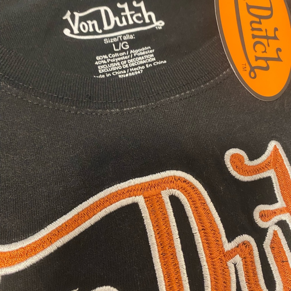 Von Dutch Legendary Black Tee - Picture 3 of 3